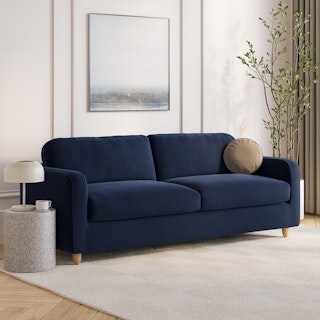 Vati 92" Velvet Sofa - Hale Ink