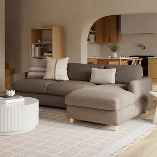 Vati 114" Right Storage Sleeper Sectional - Buckler Brown