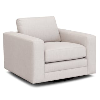 Riley 42" Grand Swivel Chair - Napa White