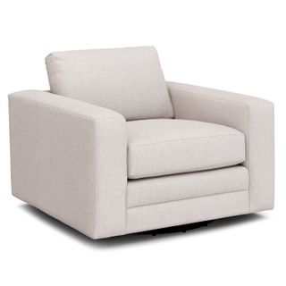 Riley 42" Grand Swivel Chair - Napa White