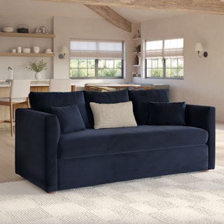 Marina 80" Velvet Sofa - Hale Ink