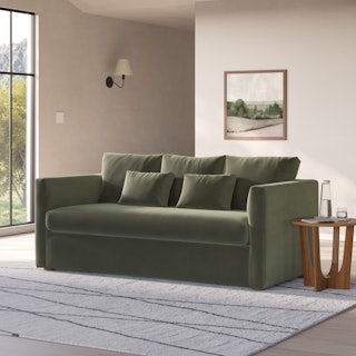 Marina 80" Velvet Sofa - Hale Fir Green