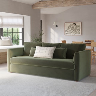 Marina 90" Velvet Sofa - Hale Fir Green