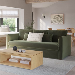 Marina 90" Velvet Sofa - Hale Fir Green