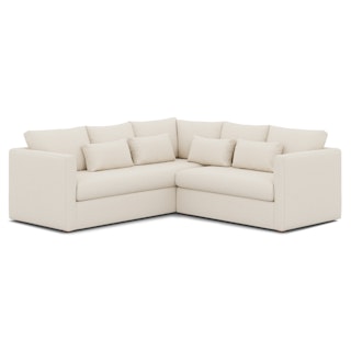 Marina 92" Corner Sectional - Ivory Wool Bouclé