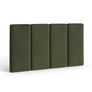 Noel King Velvet Headboard - Hale Fir Green