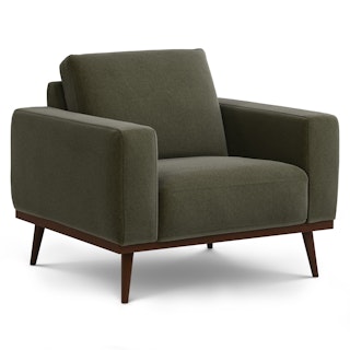 Rhett 38.5" Lounge Chair - Felted Green