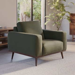 Rhett 38.5" Lounge Chair - Felted Green