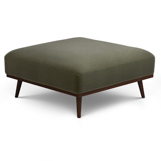 Rhett 38.5" Ottoman - Felted Green