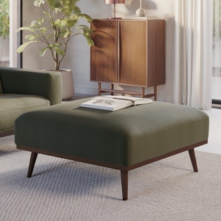 Rhett 38.5" Ottoman - Felted Green
