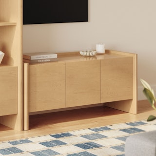 Torme 54" Media Unit - White Oak