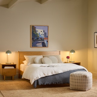 Cooper Queen Low Profile Bed - Natural Oak