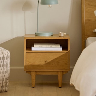 Cooper 1-Drawer Nightstand - Natural Oak