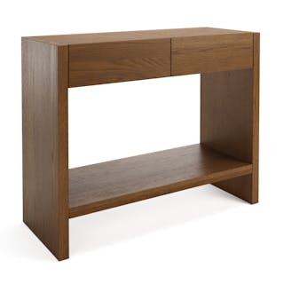Leif 37" Storage Console - Smoked Oak