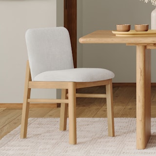 Mikkel Dining Chair - White Oak and Santolina Gray