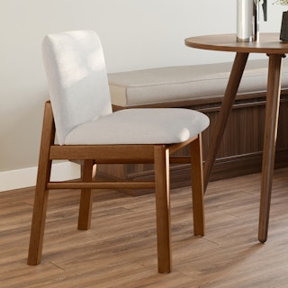 Mikkel Dining Chair - Walnut and Santolina Gray