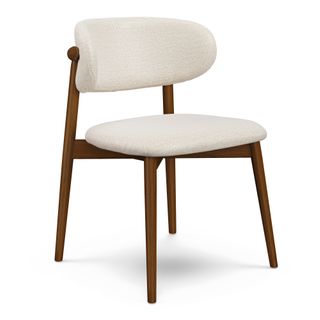 Odin Dining Chair - Walnut and Camelia Ivory