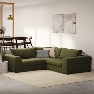 Beta 94" Modular Corner Sectional - Cypress Green
