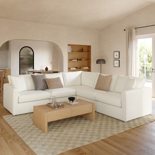 Lenae 105.5" Corner Sectional - Savoy Ivory