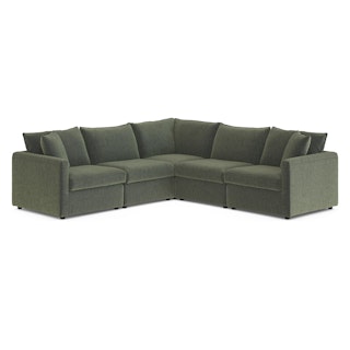 Lenae 105.5" Corner Sectional - Eleos Green
