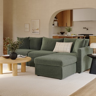 Lenae 104.5" Reversible Modular Sectional - Eleos Green