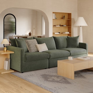 Lenae 104.5" Modular Sofa - Eleos Green