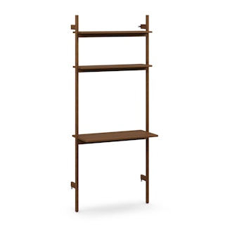 Heidi 33.5" Modular Wall Desk - Walnut