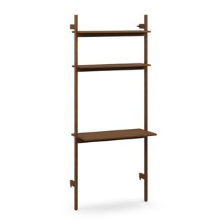 Heidi 33.5" Modular Wall Desk - Walnut