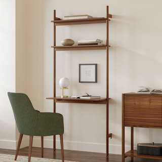 Heidi 33.5" Modular Wall Desk - Walnut