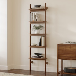 Heidi 21" Modular Shelving Unit, Narrow - Walnut