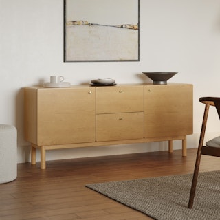 Heidi 64.5" Sideboard - White Oak