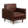 Nirvana 30" Leather Lounge Chair - Indiana Brown