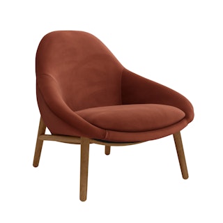 Sunny 32" Velvet Lounge Chair - Hale Rust