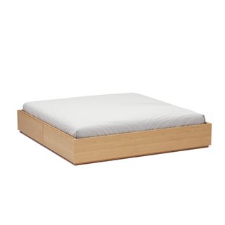 Leif King Platform Storage Bed - White Oak