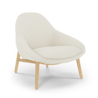 Sunny 32" Lounge Chair - Ivory Wool Bouclé