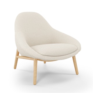 Sunny 32" Lounge Chair - Ivory Wool Bouclé