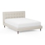 Sven Queen Tufted Bed - Biscuit Cream
