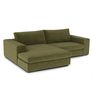 Beta 98" Modular Left Chaise Sectional - Cypress Green