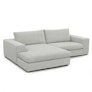 Beta 98" Modular Left Chaise Sectional - Welsh Gray