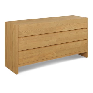 Leif 6-Drawer Double Dresser - Light Oak