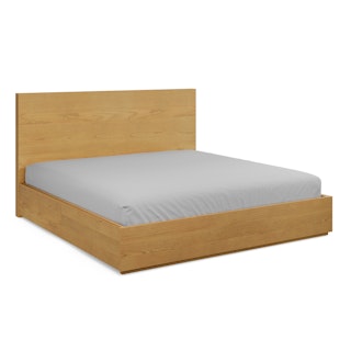 Leif King Storage Bed - Light Oak