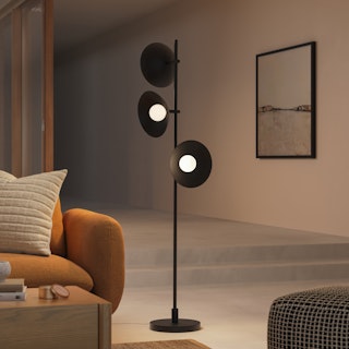 Gemma Multi-Bulb Floor Lamp - Black