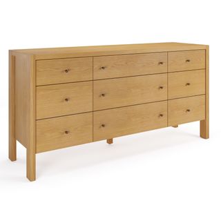 Cassie 9-Drawer Triple Dresser - Natural Oak