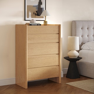 Torme 5-Drawer Chest - White Oak