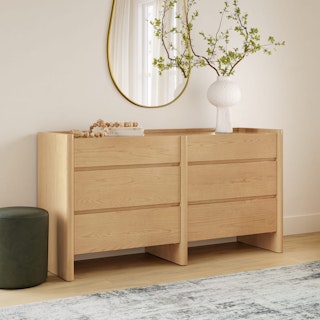 Torme 6-Drawer Double Dresser - White Oak