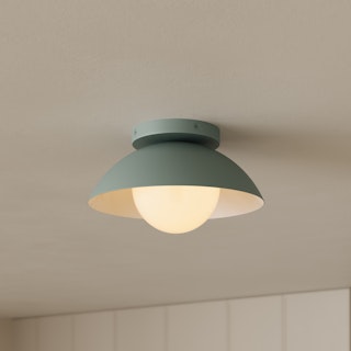 Gemma Small Flushmount Ceiling Light - Green