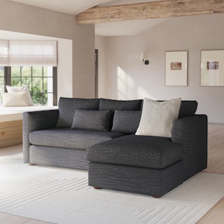 Marina 90" Reversible Sleeper Storage Sectional - Napa Charcoal