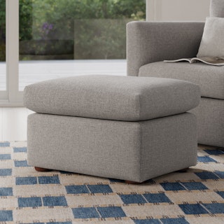 Marina 28.5" Ottoman - Hestia Gray