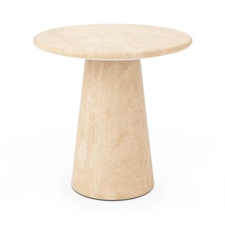 Noemi Travertine Side Table