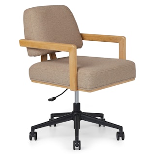 Aquila Office Chair - Sandstone Wool Bouclé